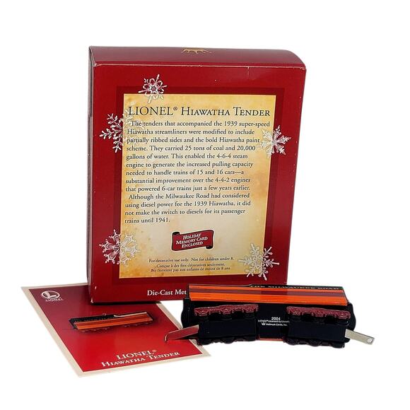 Vtg 2004 Hallmark Lionel Hiawatha Tender Train Car Die Cast Metal Ornament - Picture 6 of 6